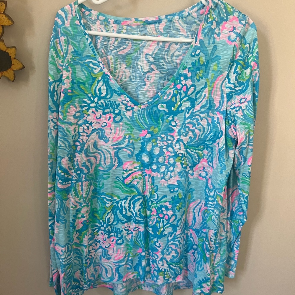 Lilly Pulitzer Etta long sleeve size L